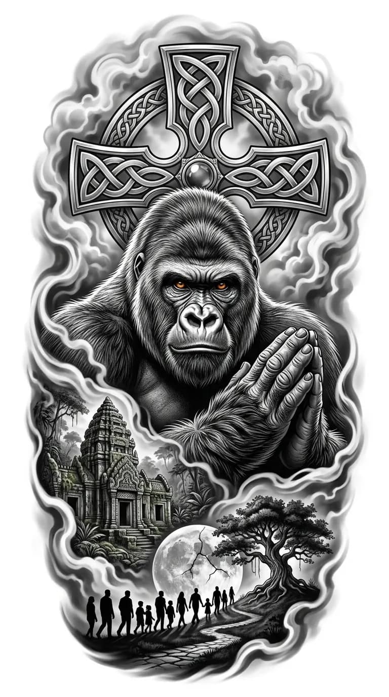Tattoo Realismo B&G feita em São Paulo por Robson Torres