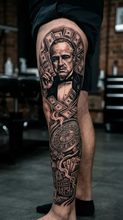 Tattoo Arte em Realismo B&G feita em São Paulo por Robson Torres